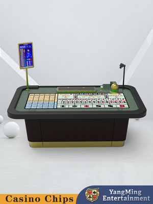 Gold Electric Control Sic Bo Mesa de juegos VIP Salón personalizado Mesa de póquer con luz LED
