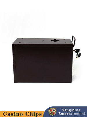 Club de fábrica caja de propinas personalizada de lujo de metal cerrable mesa de juegos de azar Club de escritorio caja de dinero