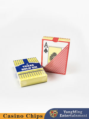 Entretenimiento de casino personalizado Texas Tarjetas de plástico de doble cara congeladas Tarjetas de juego grandes impresas