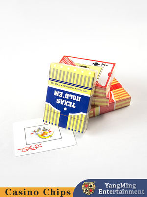 Disponible en stock Texas Grandes cartas de plástico congeladas Tarjetas de póquer Juego de mesa Mesa de juego de cartas