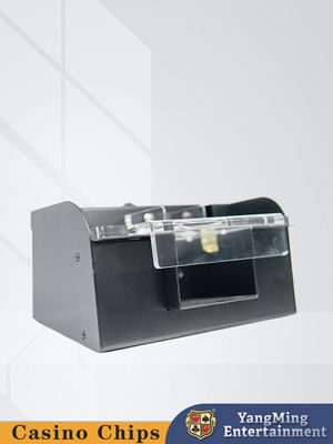 Lanzamiento Negro de acero inoxidable Metal Poker Shuffler Baccarat Entretenimiento Juego de mesa Shuffler