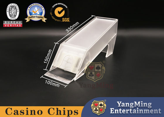 8 mazos de cartas de juego cartas de plástico acrílico congelado distribuidor de mesa de casino personalizable