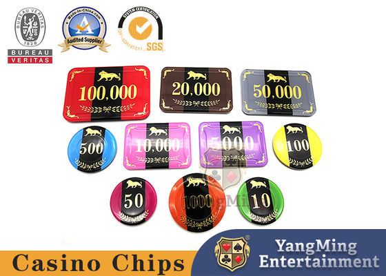 Caso profesional de la luz UV Chips With Aluminum Security Chips del póker del grueso de la fuente 3.3m m de la fábrica