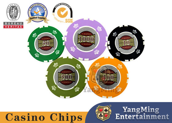 Texas Table Clay Poker Chip fijó con la caja de 760 PC y de la aleación de aluminio para el arreglo para requisitos particulares