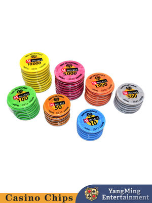 Nuevo chip de casino personalizado ABS acrílico de tres capas chip de póquer chip set con 760 portadores de fichas