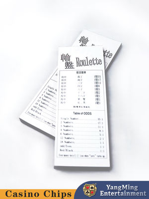 Ejemplo de cartas de mesa de póquer personalizadas para fabricantes de tablas de reglas de juego de casino ruleta