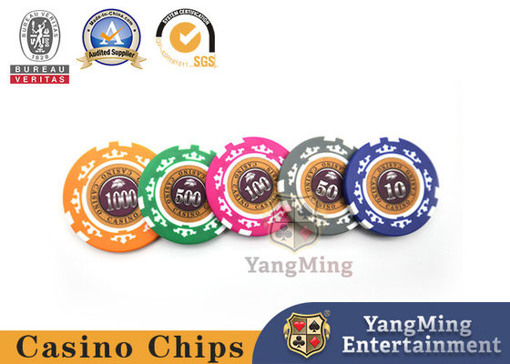 Baccarat Texas Casino Mesa personalizada con chips de póquer de arcilla ABS con diseño de película