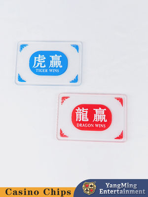 Marcador de juego YM-SB02 respetuoso del medio ambiente del descarte de Dragon Tiger Gambling Table Texas Chips de los accesorios de las tarjetas del club