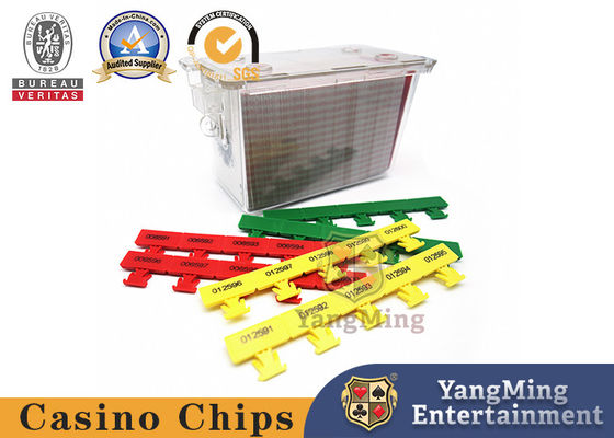 Texas Hold ellos póker carda el sello de encargo de la cerradura del tenedor del descarte de la caja de la seguridad del bacará de los accesorios del juego del casino