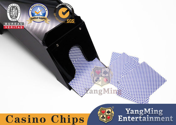 Zapato tradicional del distribuidor autorizado de la tarjeta de la cubierta de Texas Holdem Black Color Acrylic 8 especial para las tarjetas anchas o pequeñas