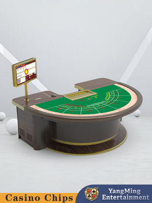 Salón semicircular Mesa de juegos de cartas de Texas Mesa de mesa de juego de mesa de casino de entretenimiento especial Mesa de póquer de ocio
