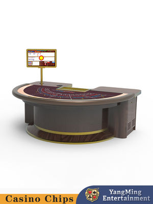 Moderno de lujo personalizado de pies semicirculares Baccarat mesa de póquer de entretenimiento Club de ocio Mesa de juego de póquer