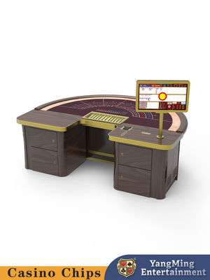 Diseño personalizado Semi-circular Baccarat Casino Mesa de póquer Juegos de cartas Mesa de ajedrez Fabricantes de placas personalizadas