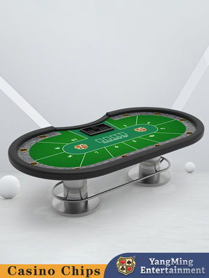Protector de barra de metal para 10 jugadores personalizado Mesa de póquer Texas Hold'em Mesa de juego recreativo de casino