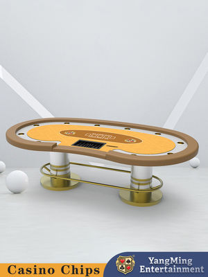 Lanzamiento de un nuevo producto Protector de barra de metal para 10 jugadores Texas Hold'em Poker Club Casino Mesa Mesa Mesa de juego de póquer