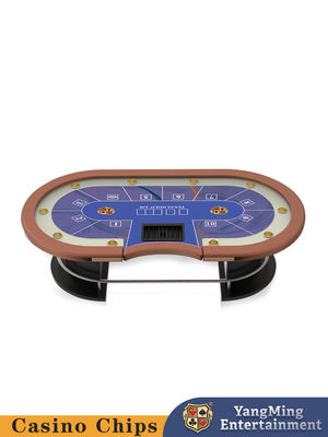 Tabla nuevamente diseñada del club del póker del paso del metal de Texas Casino Table Competition Oval