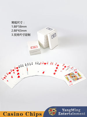 Fabrica personalizada Casino profesional Nuevas cartas de juego Rojo y Azul en stock