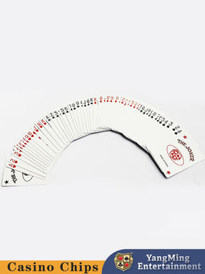 Original personalizado de las cartas de juego casino profesional rojo y azul de dos colores en stock