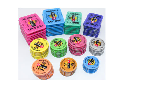 Acrílico personalizado Chip de casino RFID Baccarat Texas Hold'em Juego de mesa Chips de póquer