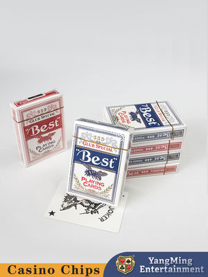 100 g/ mazo de juegos de mesa de Baccarat, póquer y cartas de papel