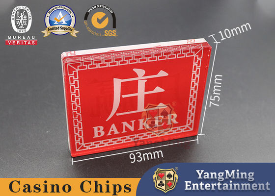 La tabla de Player Baccarat Gambling del banquero gana al marcador Crystal Red Blue Color del distribuidor autorizado