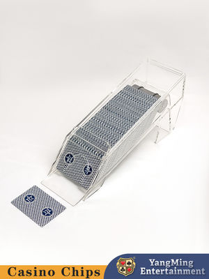 Transparencia total / 1 - 8 Deck Poker Juego de cartas Acrílico zapatos con espejo para juegos de azar