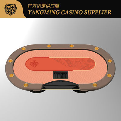 Modern Casino Oval Metal Treadle Tabla de póquer para las mesas de póker Sala de juego jugadores