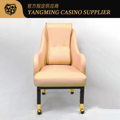 Deluxe personalizado Wynn Macao Casino Jugador silla Baccarat silla de juego con ruedas