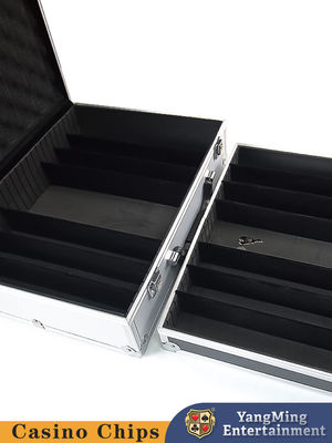 Casino ABS Conjuntos de fichas de póquer Fichas de arcilla coloridas Texas Hold'Em Conjuntos de fichas + Caja de aluminio