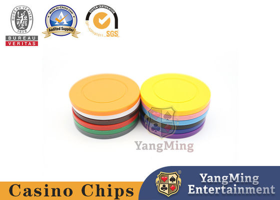 Póker plástico Chips With No Denomination del ABS de Texas Roulette Casino Table Customized 4g