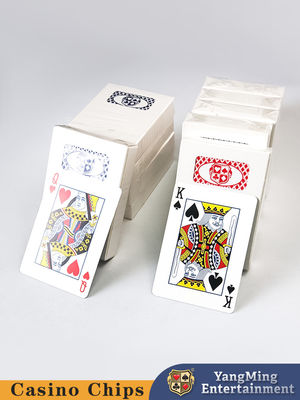 Papel 100% Azul Negro CMYK Publicidad Poker Impresión a medida Cartas de juego de casino con logotipo personalizado