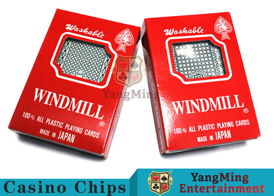 100% de plástico Texas Holdem cartas de juego de póquer Japón importación para los juegos de apuestas de casino