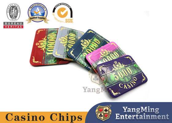 la aleación de aluminio 760Pcs Chip Box Three-Layer Acrylic Chip fijó el microprocesador plástico de Shell Pattern Texas Security Poker del color francés