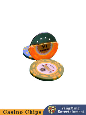 600 piezas de Texas de hierro núcleo de arcilla parche de chip juego de casino de póquer de la mesa de arriba chip