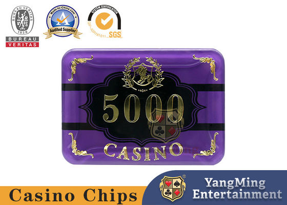 Conjunto de fichas de póquer acrílico para 5-8 jugadores Mesa de juego de casino con 760 fichas de bronceado de casino