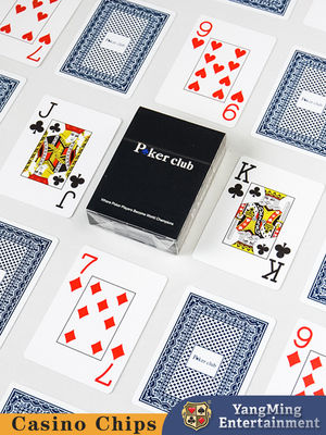Cajas de juego grandes de plástico de PVC Impreso 33 cartas Caja negra para el juego de Texas Hold'Em