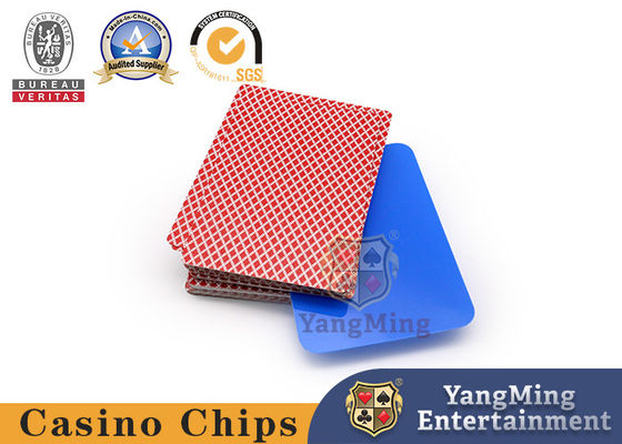 Tarjeta de juego de juego modificada para requisitos particulares plástica de tabla del bacará de 4 del color del casino accesorios el 100% del juego