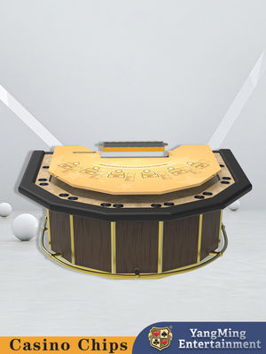 Venta al por mayor de calidad 7 Guarda lateral Mesa de blackjack VIP privada Mesa de póquer poligonal personalizada para clubes