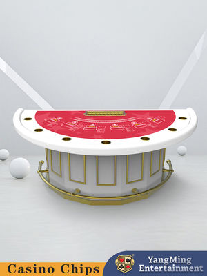 Deluxe Mejorado Protector Bar Medio Redondo Mesa de Poker Black Jack Casino Club Entretenimiento Mesa de Juego de Poker