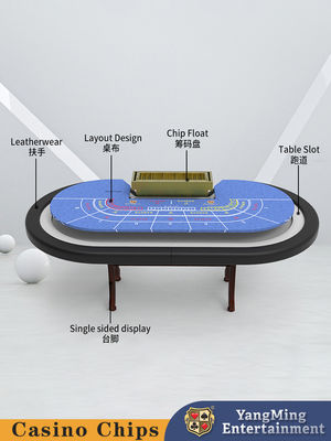 Fabrica de entretenimiento personalizado 8 bits de mesa de póquer plegable Baccarat Casino Mesa de juego de póquer