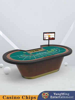 Venta caliente de 8 personas Classic Poker Table Baccarat Casino Juego de entretenimiento Poker Table