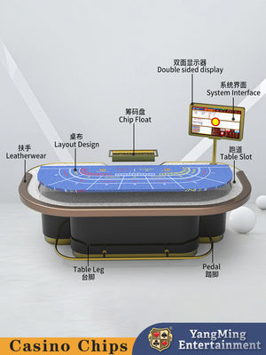 Venta caliente Club personalizado Guard Rail Baccarat Mesa de entretenimiento Ocio Mesa de juego de póquer