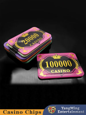Fabrica personalizada de póquer Violeta anti-falso fichas de juego de mesa de póquer casino fichas de mesa