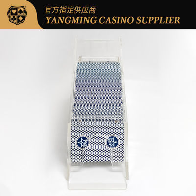 Mayorista 8 pares de zapatos de distribuidor de acrílico translúcido zapatos de distribuidor de juegos de mesa de póquer baccarat