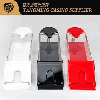 Disponible en tres colores Acrílico Translúcido 8 Deck Zapatos de distribuidor de cartas de póker Casino Entretenimiento Zapatos de distribuidor de mesa de póker