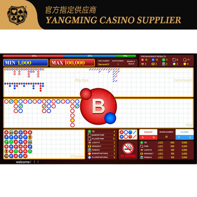 Casino Poker Mesa Baccarat en vivo Lucky Seis Sistema de software personalizable