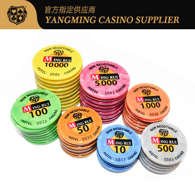 Chip de póquer de RFID personalizado Conjunto de chips de juego de póquer del casino Baccarat Club Chips de póquer