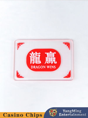 Diseño original personalizado de acrílico semifrojo Botón de marcador del jugador del banquero Casino Baccarat Botón de marcador de la mesa superior