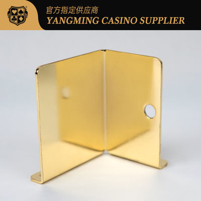 Recientemente lanzado Electroplated Metal Poker Tarjeta de desperdicio Casino Baccarat Entretenimiento Ocio Juego de póquer Tarjeta de desperdicio