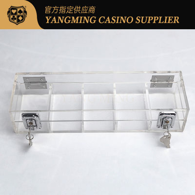 En venta 100 yardas 50mm de bloqueo de la bandeja de fichas Casino Baccarat Entretenimiento Recreación Poker bandeja de fichas